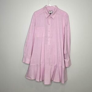 Tuckernuck XXL Pink Blossom Callahan Shirt Dress